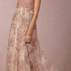 Jenny Yoo Louise Tulle Skirt in Rose Quartz Floral